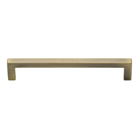 C0339 160-AT • 160 x 170 x 30mm • Antique Brass • Heritage Brass City Cabinet Pull Handle